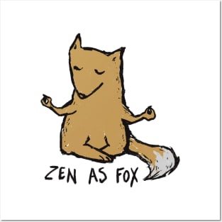 Zen As Fox Posters and Art